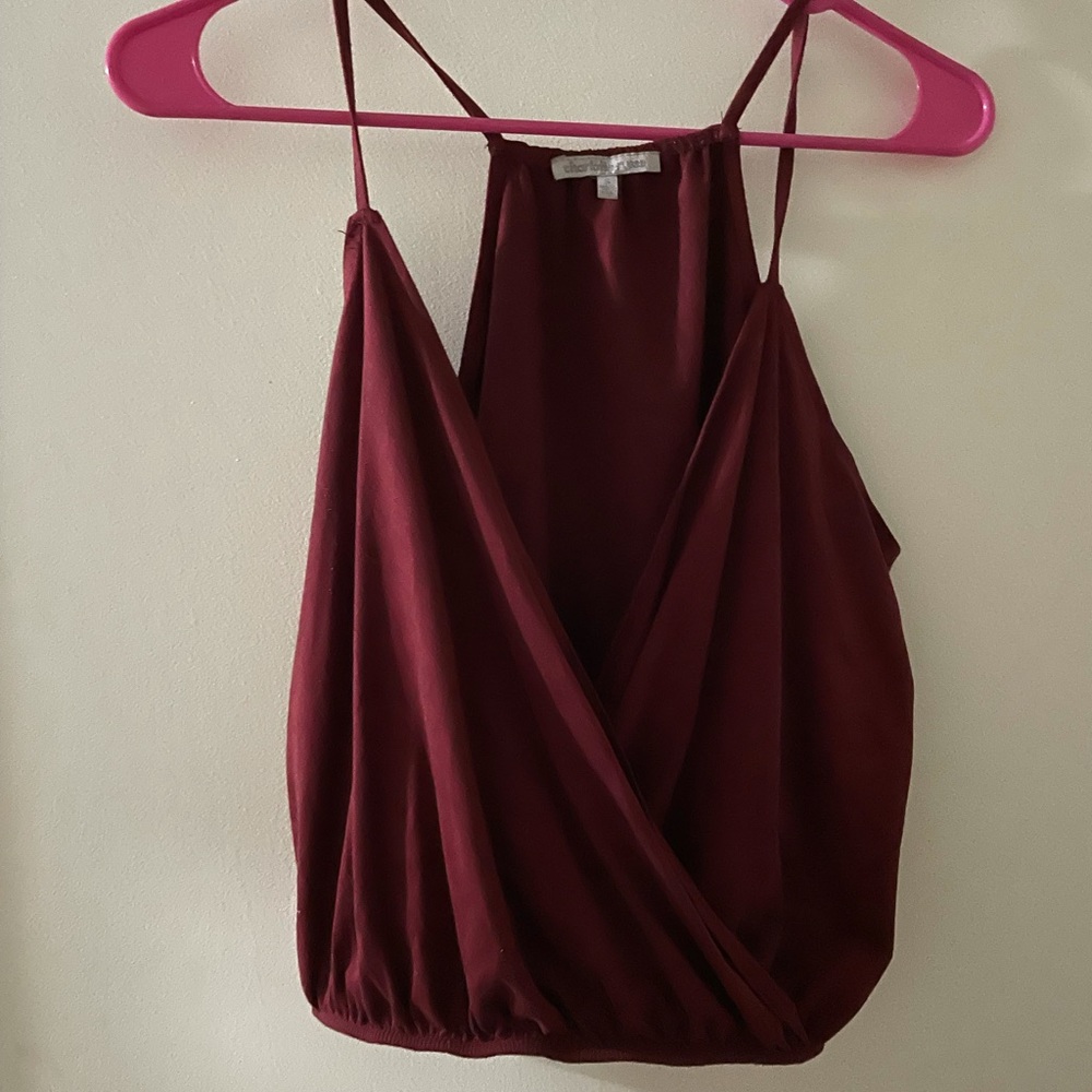 Red crop top